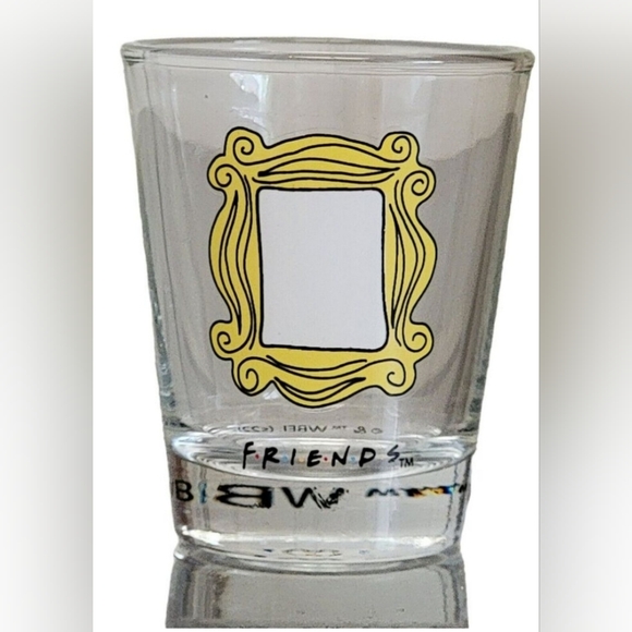 Friends Shot Glass Yellow‎ Picture Frame Monica Rachel Door TV Collectible Gift - Picture 1 of 3